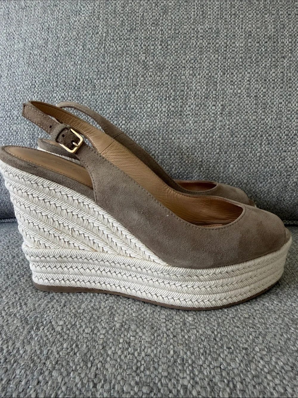 Sergio Rossi Espadrille Wedges 7,5 - Picture 6 of 6
